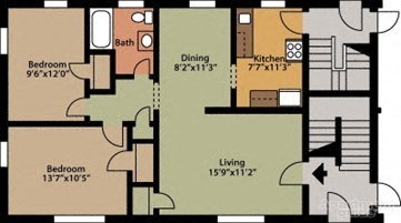 a picture of a floor plan of a house